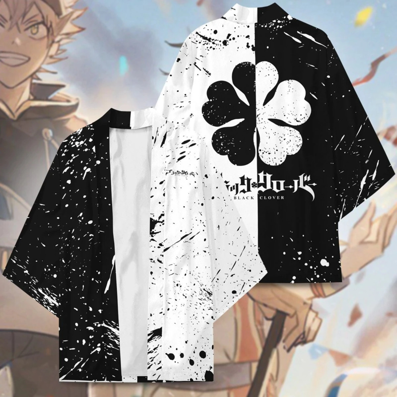 Haori Japanese Jacket - New Anime Black Clover Asta Kimono