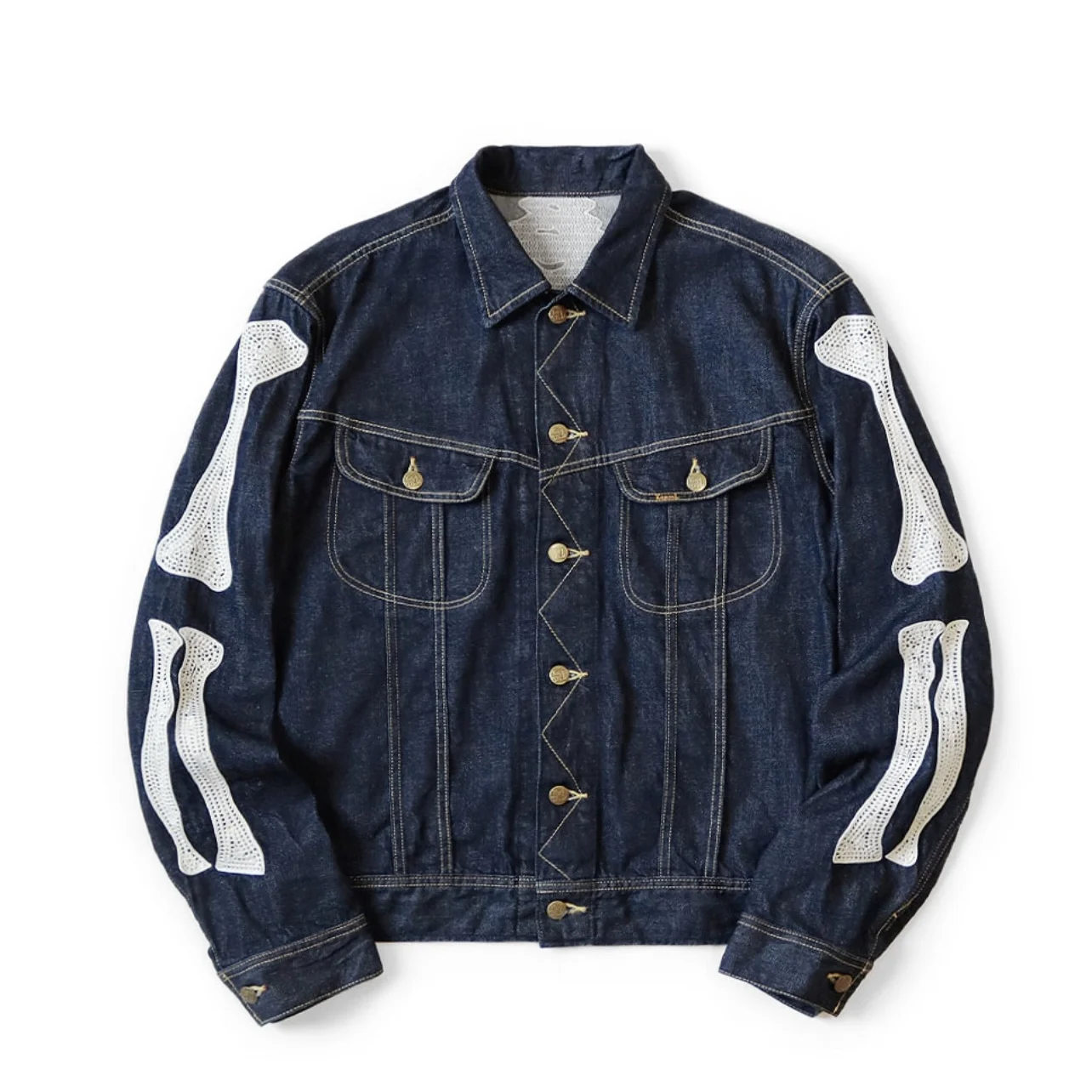 Haori Japanese Jacket - 24SS KAPITAL Hirata Hiroshi Japanese Denim