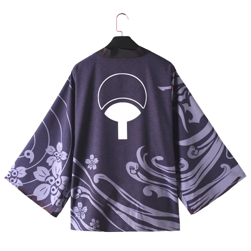Haori Japanese Jacket - Brdwn Unisex Uchiha Sasuke Susanoo Sharingan