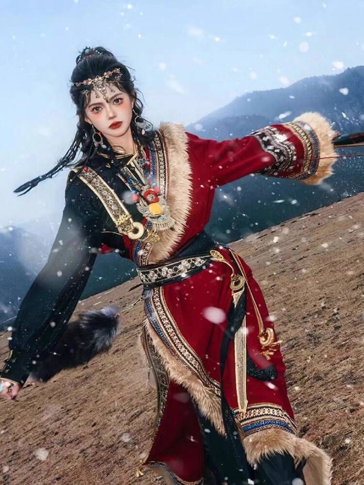 New Tibetan robe Tibet brigade - đánh giá và giá Ethnic Style