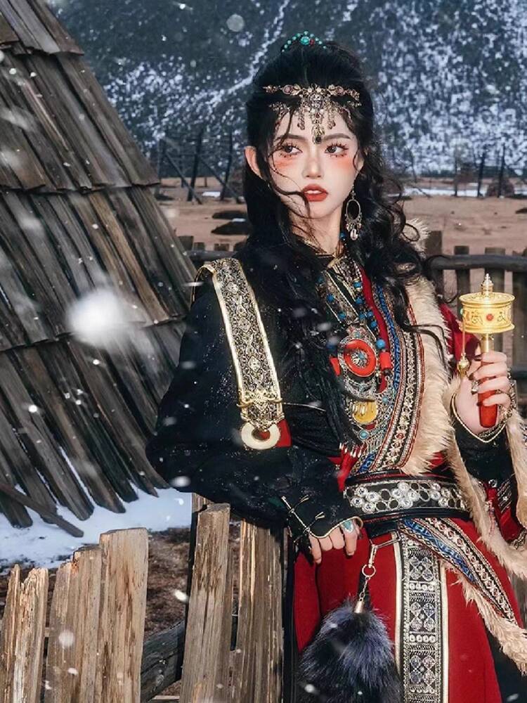 New Tibetan robe Tibet brigade - đánh giá và giá Ethnic Style