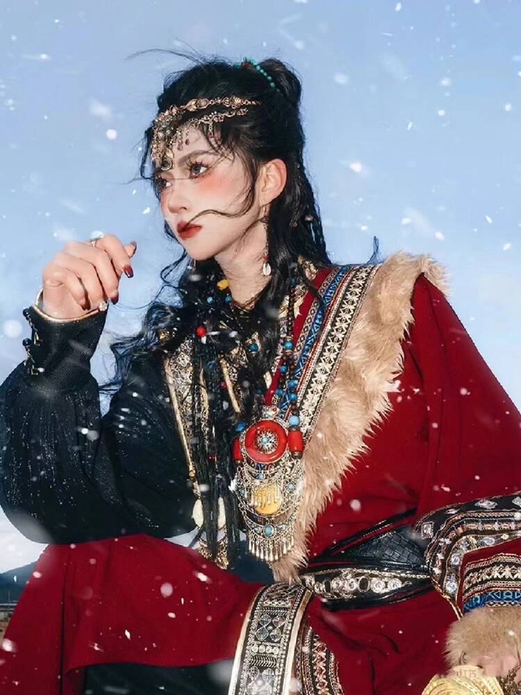 New Tibetan robe Tibet brigade - đánh giá và giá Ethnic Style