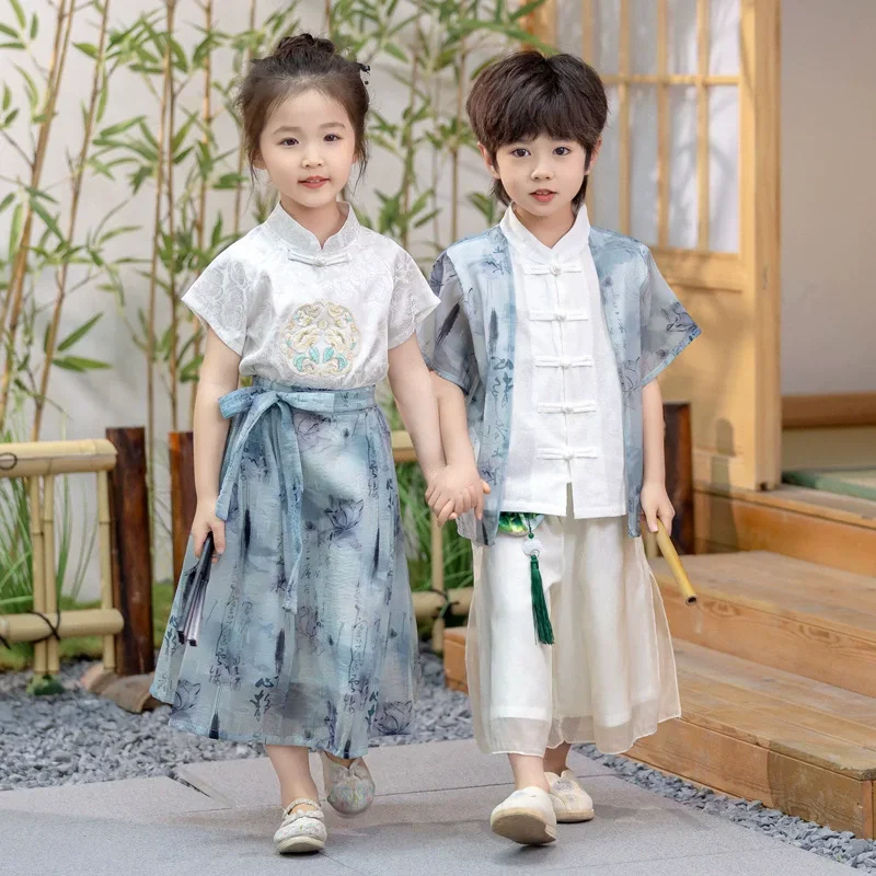 Summer Chinese Style Set Girls - đánh giá và giá Kids Ethnic Fashion