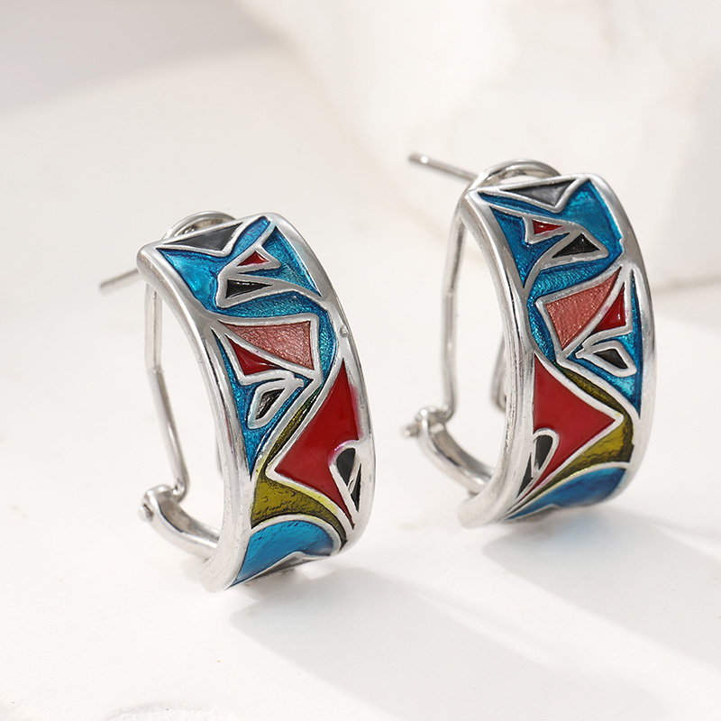Ethnic Silver Color Enamel Hoo - đánh giá và giá Ethnic Fashion Wear For Women