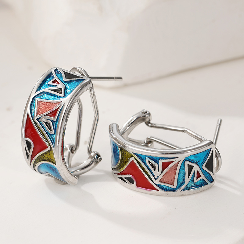 Ethnic Silver Color Enamel Hoo - đánh giá và giá Ethnic Fashion Wear For Women