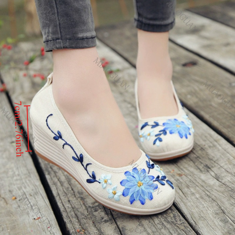 Embroidered Women Comfort Wedg - đánh giá và giá Ethnic Fashion In