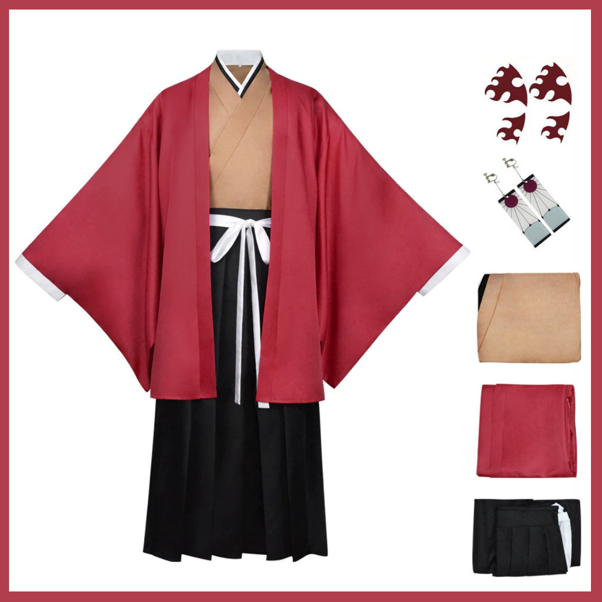 Anime Tsugikuni Yoriichi Cospl - đánh giá và giá Haori Japanese Jacket