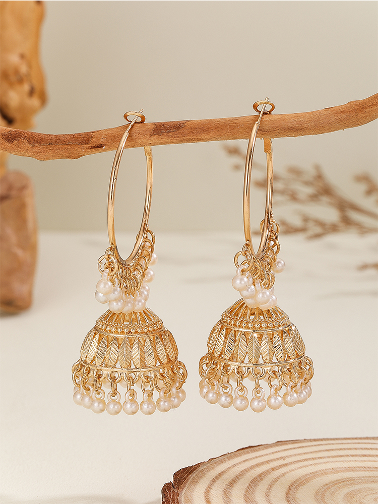 1 Pair of Fashionable Hoop Ear - đánh giá và giá Ethnic Fashion Wear For Women