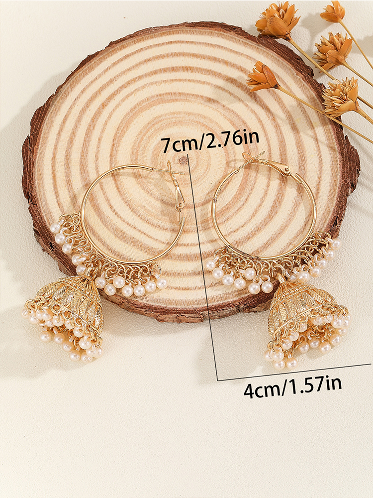 1 Pair of Fashionable Hoop Ear - đánh giá và giá Ethnic Fashion Wear For Women