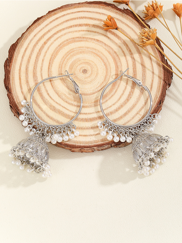 1 Pair of Fashionable Hoop Ear - đánh giá và giá Ethnic Fashion Wear For Women