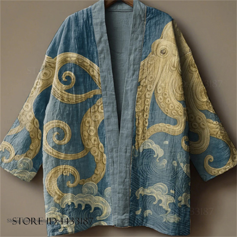 Plus Size 3XL 4XL Men's Kimono - đánh giá và giá Haori Japanese Jacket