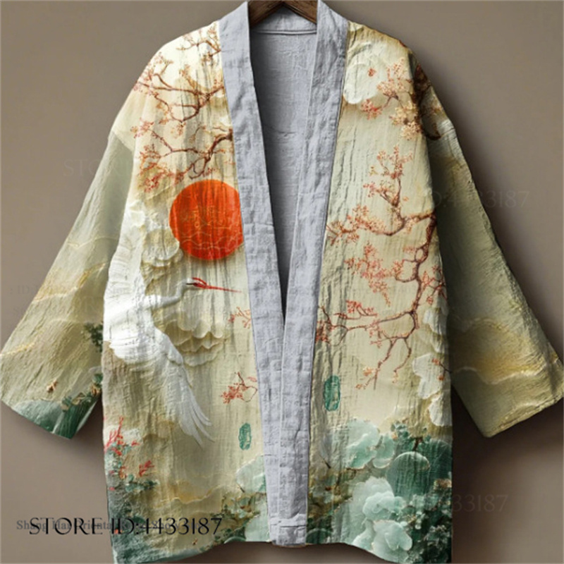 Plus Size 3XL 4XL Men's Kimono - đánh giá và giá Haori Japanese Jacket